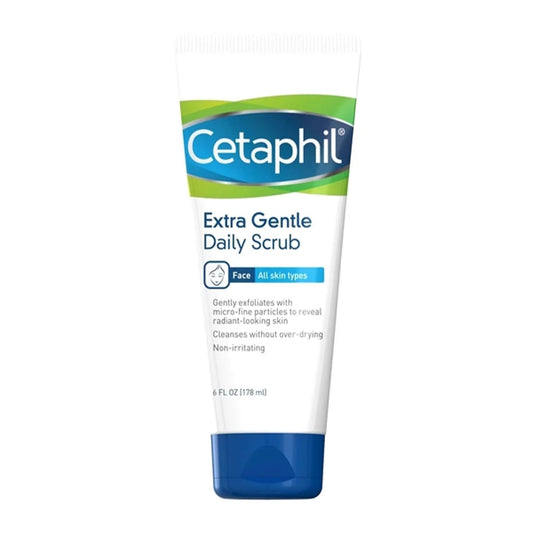 Cetaphil Extra Gentle Daily Scrub 178ml – Gentle Face Exfoliating Scrub for All Skin Types
