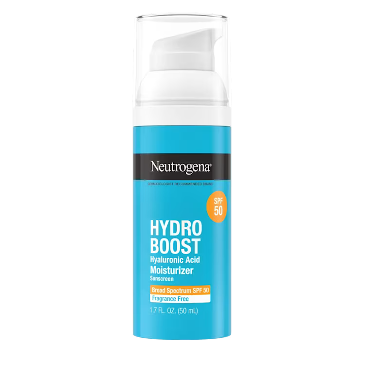 Neutrogena Hydro Boost Hyaluronic Acid Moisturizer SPF 50 50ml – Fragrance-Free Face Moisturizer with Sunscreen