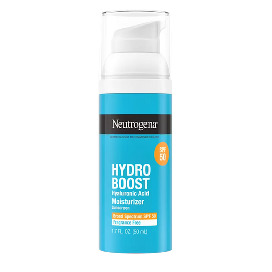Neutrogena Hydro Boost Hyaluronic Acid Moisturizer SPF 50 50ml – Fragrance-Free Face Moisturizer with Sunscreen