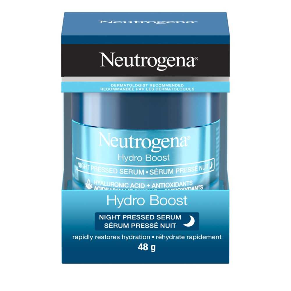 Neutrogena Hydro Boost Night Pressed Serum 48g – Overnight Hydrating Face Serum with Hyaluronic Acid for Dry Skin