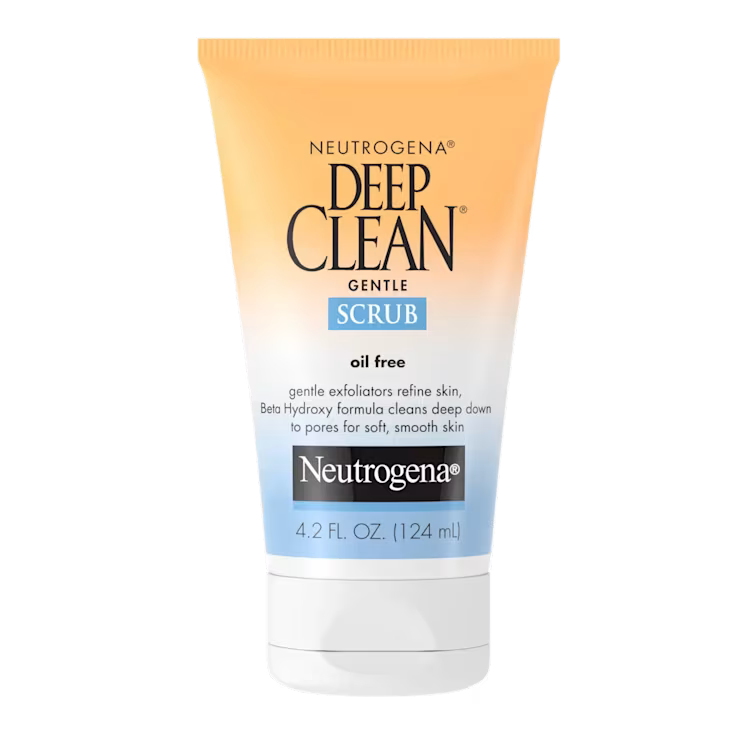 Neutrogena Deep Clean Gentle Scrub 124ml – Oil-Free Exfoliating Face Scrub for Smooth & Clear Skin