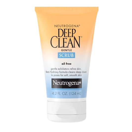 Neutrogena Deep Clean Gentle Scrub 124ml – Oil-Free Exfoliating Face Scrub for Smooth & Clear Skin