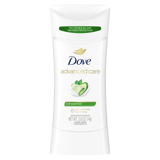 Dove Advanced Care Antiperspirant Deodorant Stick - Cool Essentials Cucumber & Green Tea (2.6 oz / 74g)