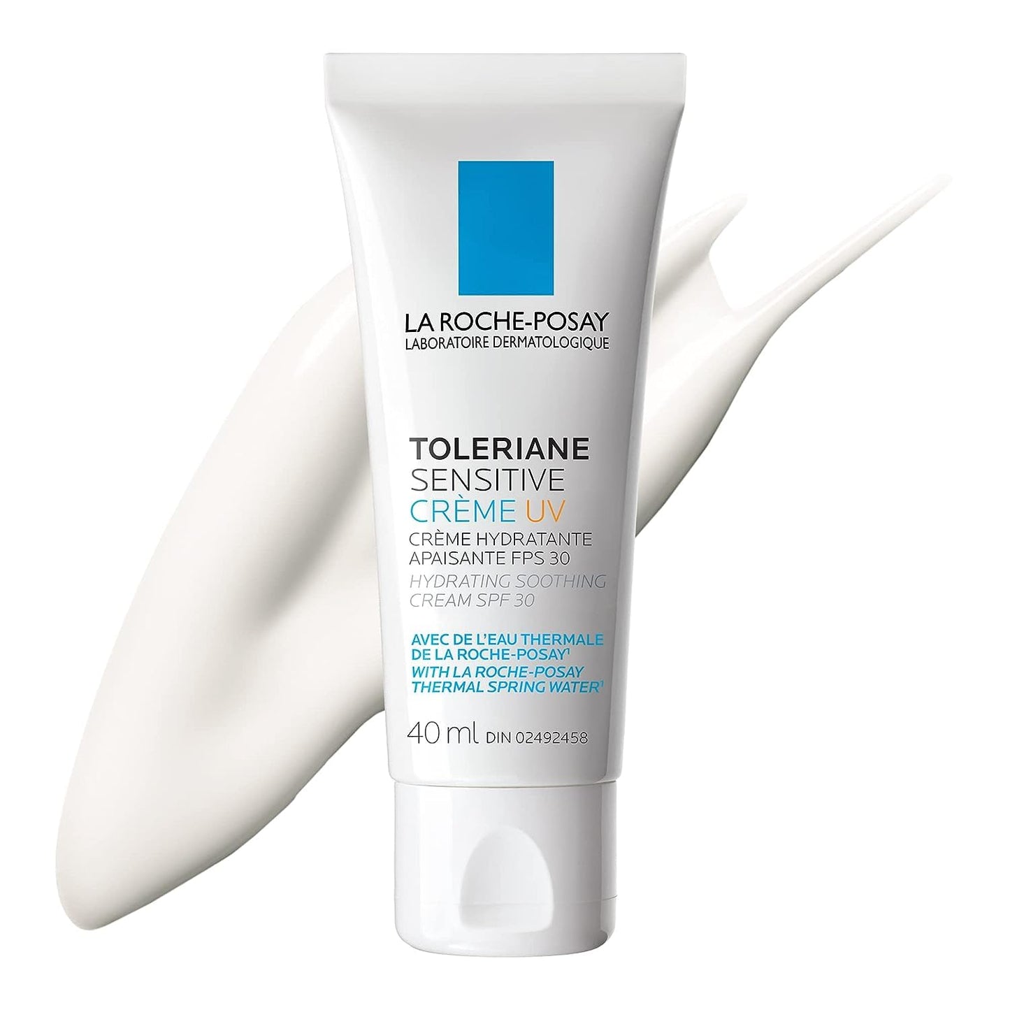 La Roche-Posay Toleriane Sensitive Crème UV SPF 30 40ml – Hydrating & Soothing Face Cream for Sensitive Skin