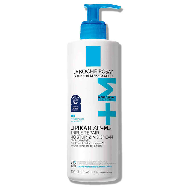 La Roche-Posay Lipikar AP+M Triple Repair Moisturizing Cream 400ml – Body & Face Moisturizer for Dry & Sensitive Skin