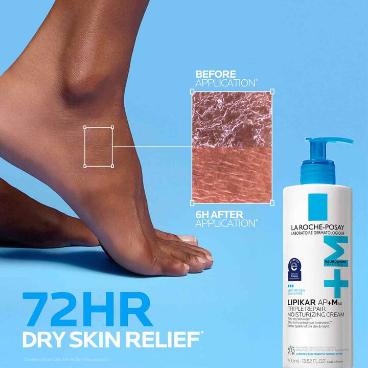 La Roche-Posay Lipikar AP+M Triple Repair Moisturizing Cream 400ml – Body & Face Moisturizer for Dry & Sensitive Skin