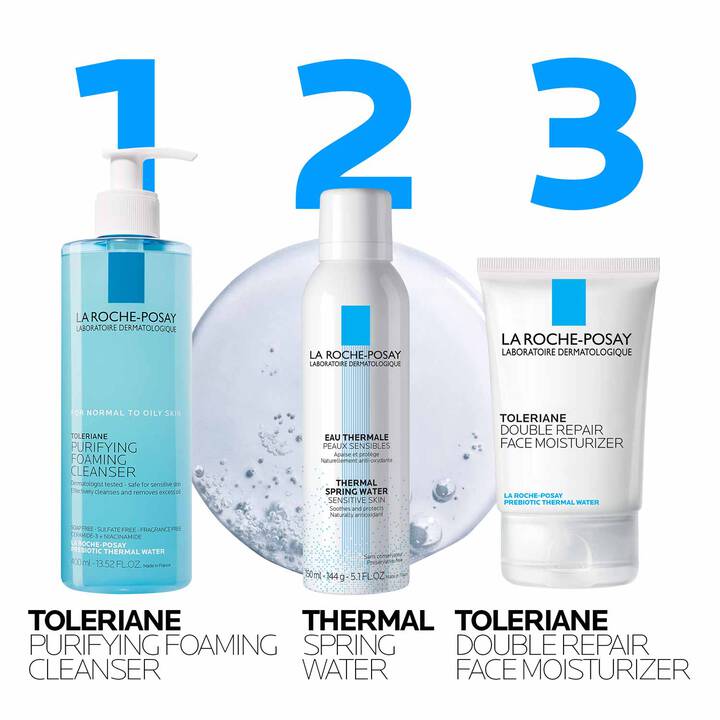 La Roche-Posay Toleriane Purifying Foaming Cleanser 400ml – Face Wash for Normal to Oily Sensitive Skin