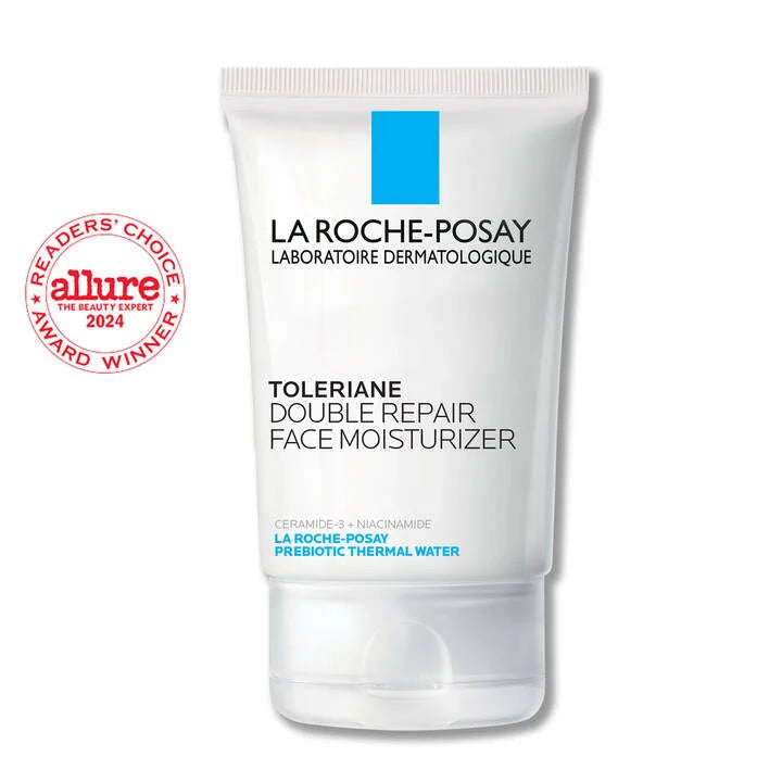 La Roche-Posay Toleriane Double Repair Face Moisturizer 100ml – Oil-Free Daily Moisturizer with Ceramide-3 & Niacinamide for Sensitive Skin