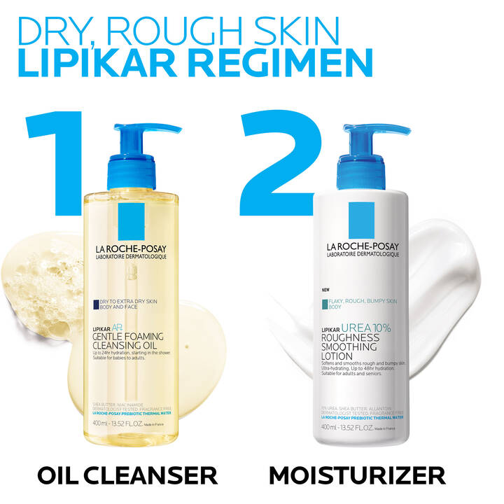 La Roche-Posay Lipikar Urea 10% Smoothing Lotion 400ml – Body Lotion for Rough & Dry Skin