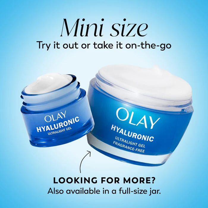 OLAY Hyaluronique Mini Gel 15ml – Fragrance-Free Hydrating Face Moisturizer