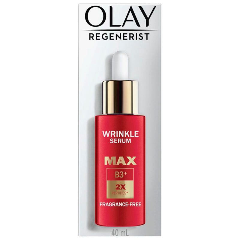 OLAY Regenerist Wrinkle Serum MAX 40ml – Fragrance-Free Anti-Wrinkle Face Serum