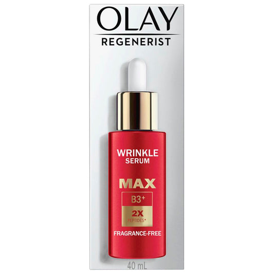 OLAY Regenerist Wrinkle Serum MAX 40ml – Fragrance-Free Anti-Wrinkle Face Serum