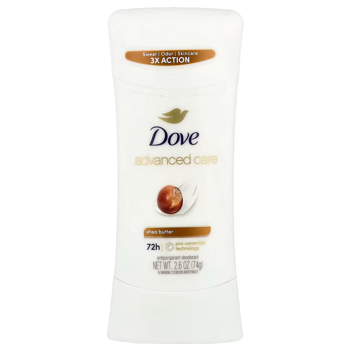 Dove Advanced Care Antiperspirant Deodorant Stick - Shea Butter (2.6 oz / 74g)