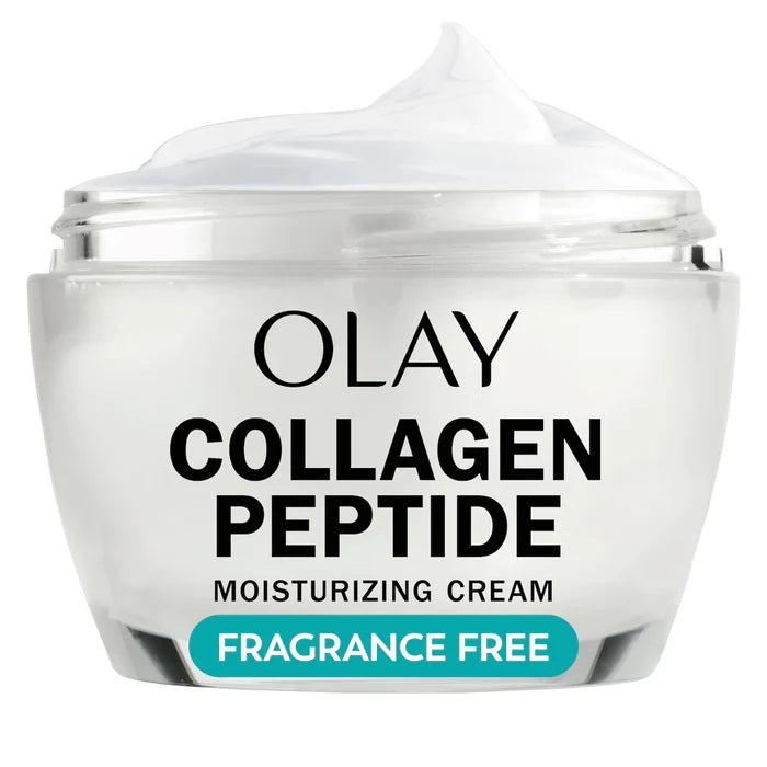 OLAY Collagen Peptide Moisturizing Cream 48g – Fragrance-Free Firming Face Moisturizer