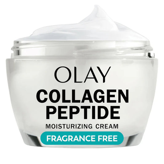 OLAY Collagen Peptide Moisturizing Cream 48g – Fragrance-Free Firming Face Moisturizer