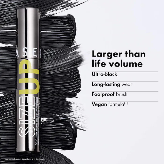 Sephora Collection Size Up Waterproof Mascara Ultra Black Volumizing Formula