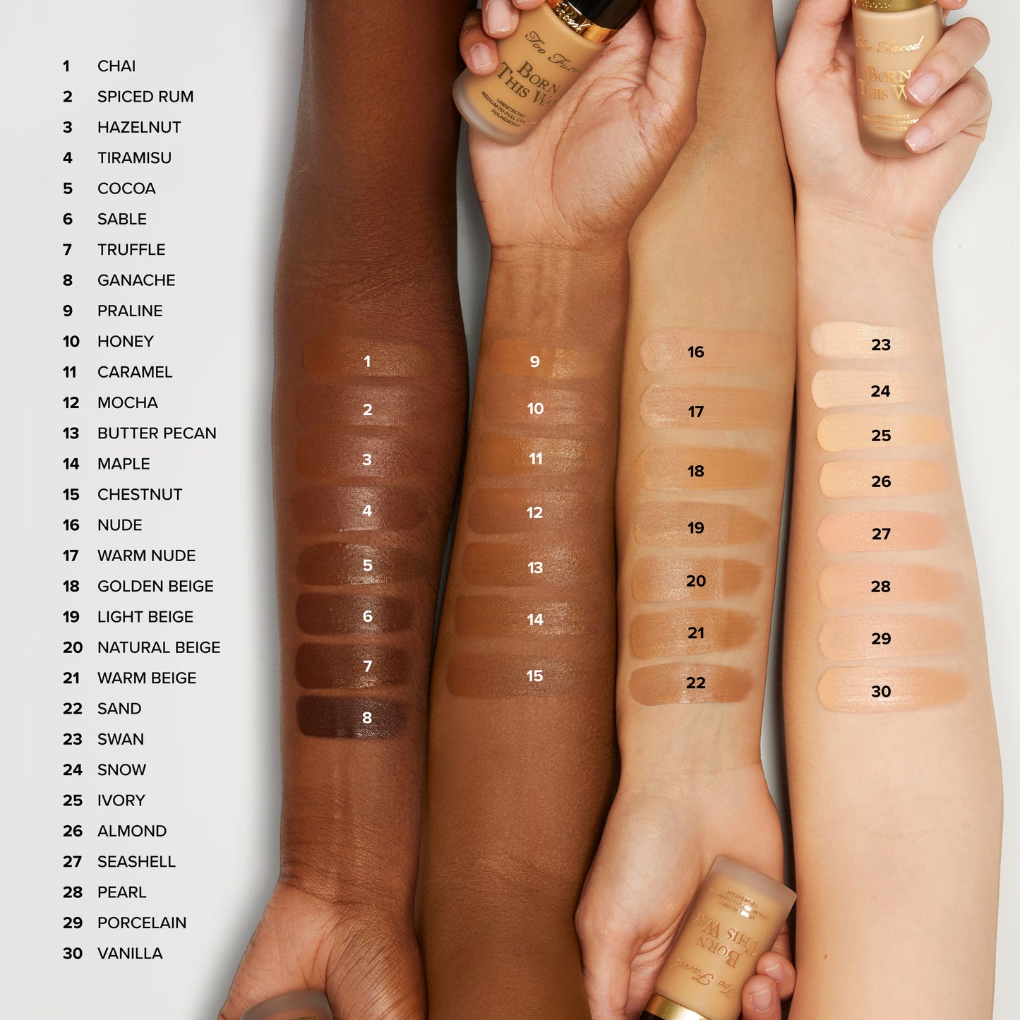 Too Faced Born This Way Oil-Free Medium to Full Coverage Foundation | Natural Finish