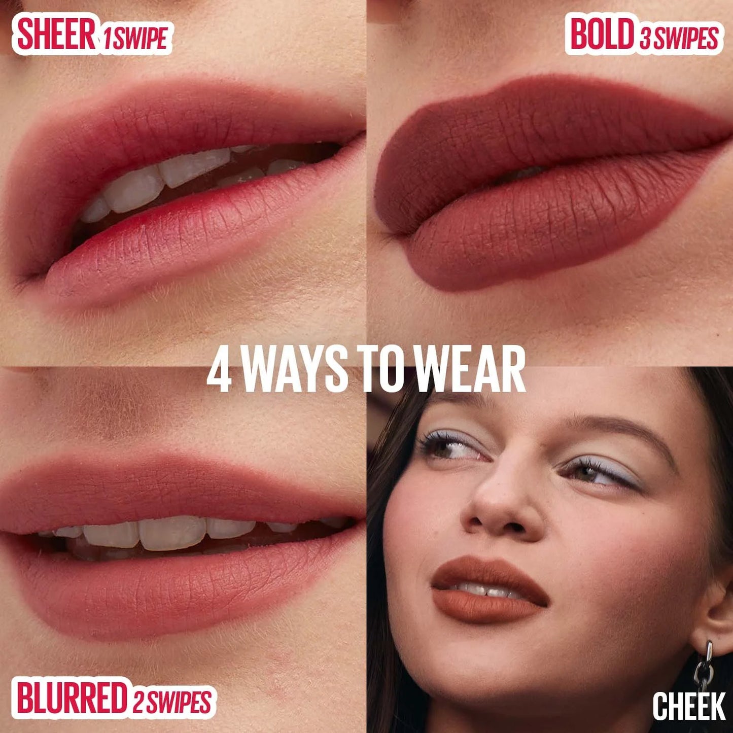 Maybelline Super Stay Teddy Tint Lip Tint – Long-Lasting Soft Matte Lip Color