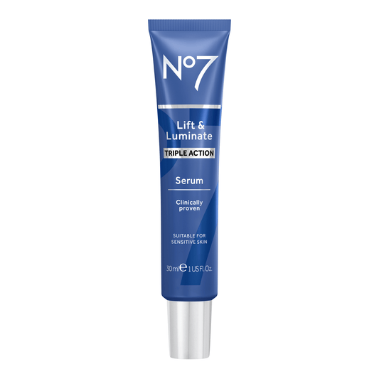 No7 Lift & Luminate Triple Action Face Serum - 2 Weeks Even Skin Tone Variant (1.69 oz / 50ml)