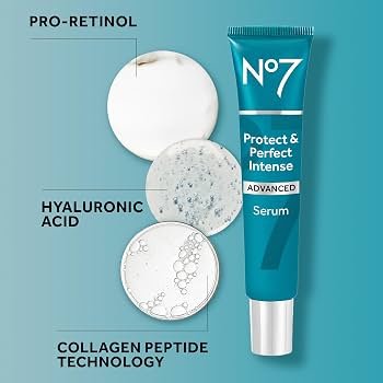 No7 Protect & Perfect Intense Advanced Serum - Anti-Aging Face Serum (1 Fl Oz / 30ml)