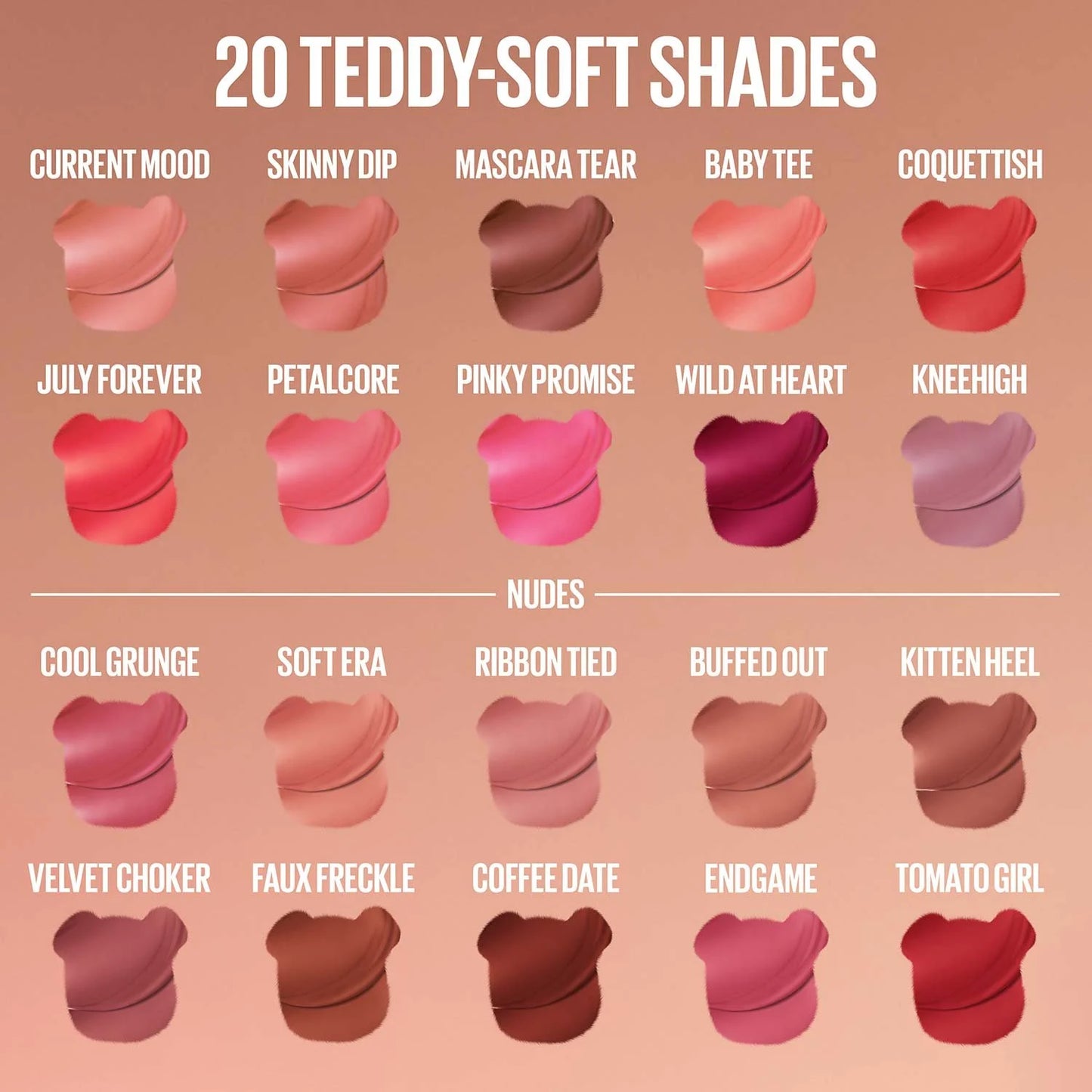 Maybelline Super Stay Teddy Tint Lip Tint – Long-Lasting Soft Matte Lip Color