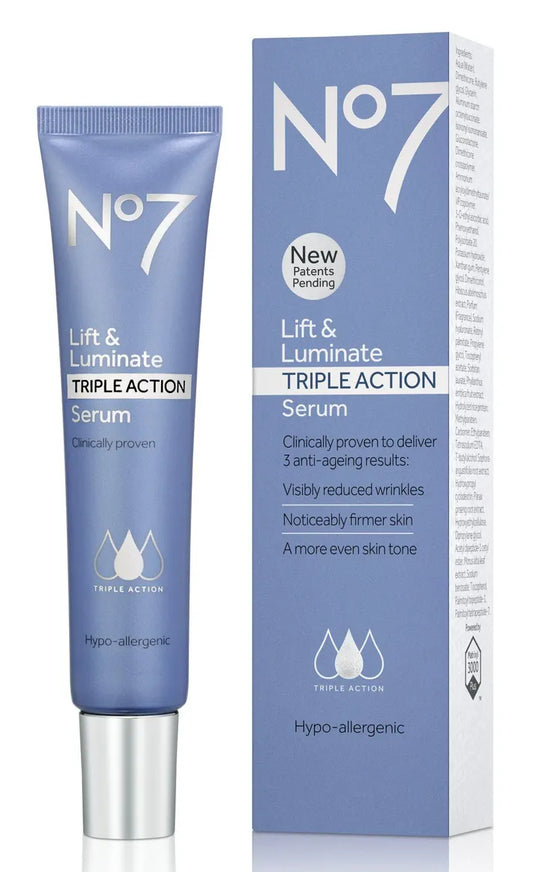No7 Lift & Luminate Triple Action Serum - 30ml (1 Fl Oz) Hypoallergenic Edition