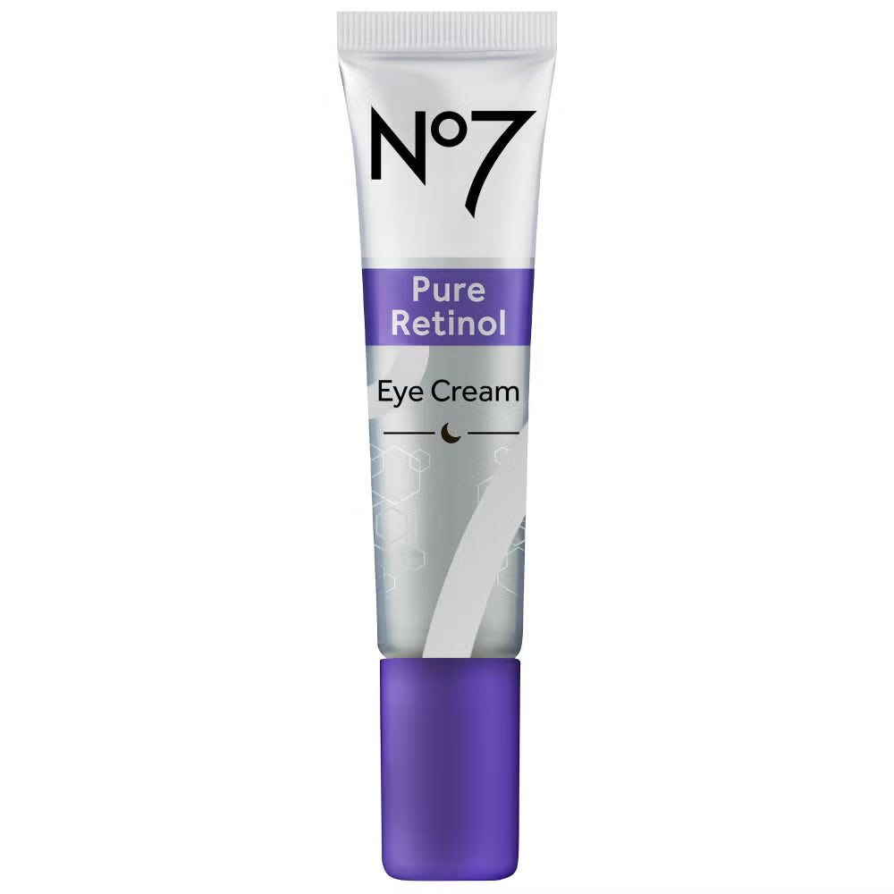 No7 Pure Retinol Eye Cream - Fragrance Free Anti-Aging Treatment (15ml / 0.5 Fl Oz)