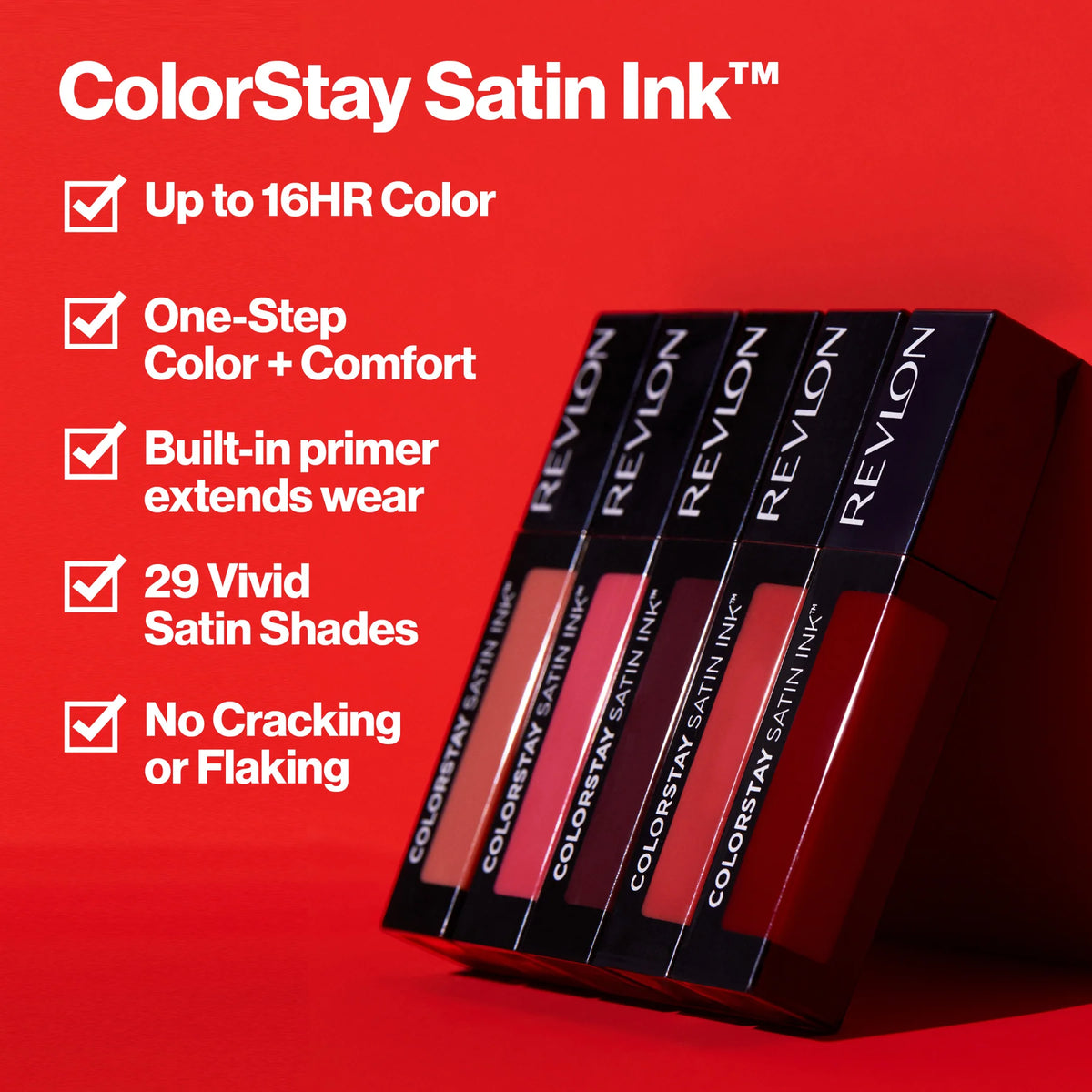 Revlon ColorStay Satin Ink Liquid Lipstick - Longwear High-Pigment Lip Color (5ml)