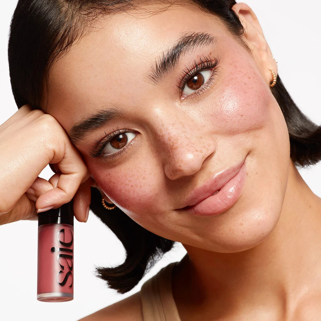 Saie Dew Blush – Liquid Cream Blush for a Natural Dewy Glow