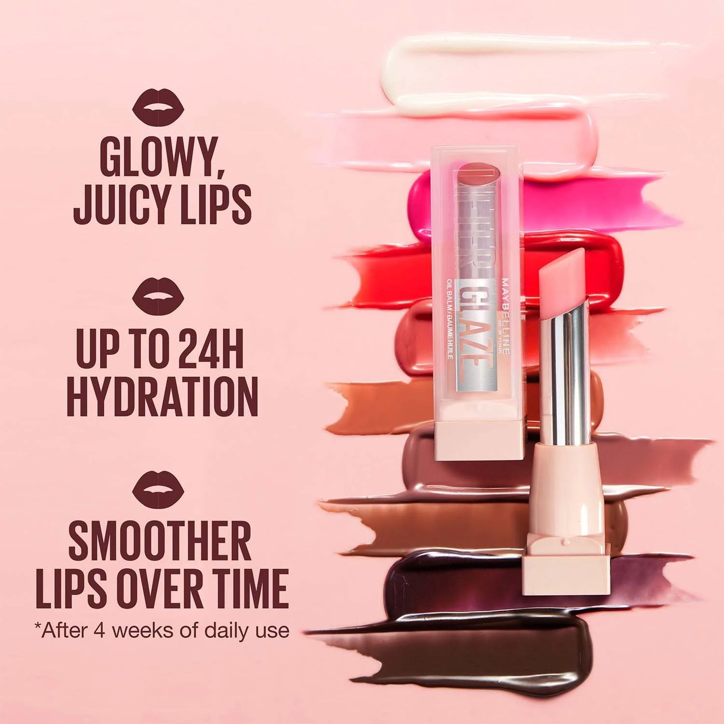 Maybelline Lifter Glaze Oil Balm – Hydrating Lip Balm with Glossy Shine