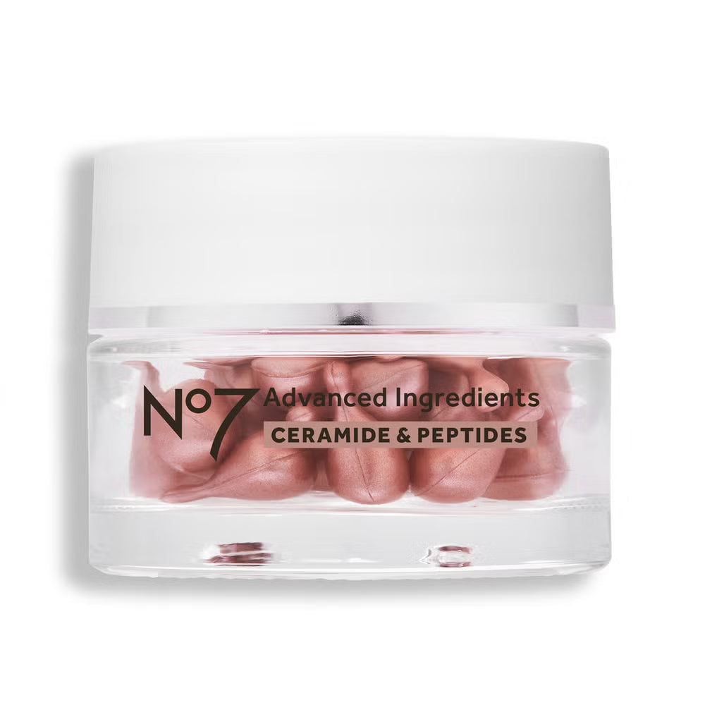 No7 Advanced Ingredients Ceramide & Peptides Facial Capsules (30 Count)