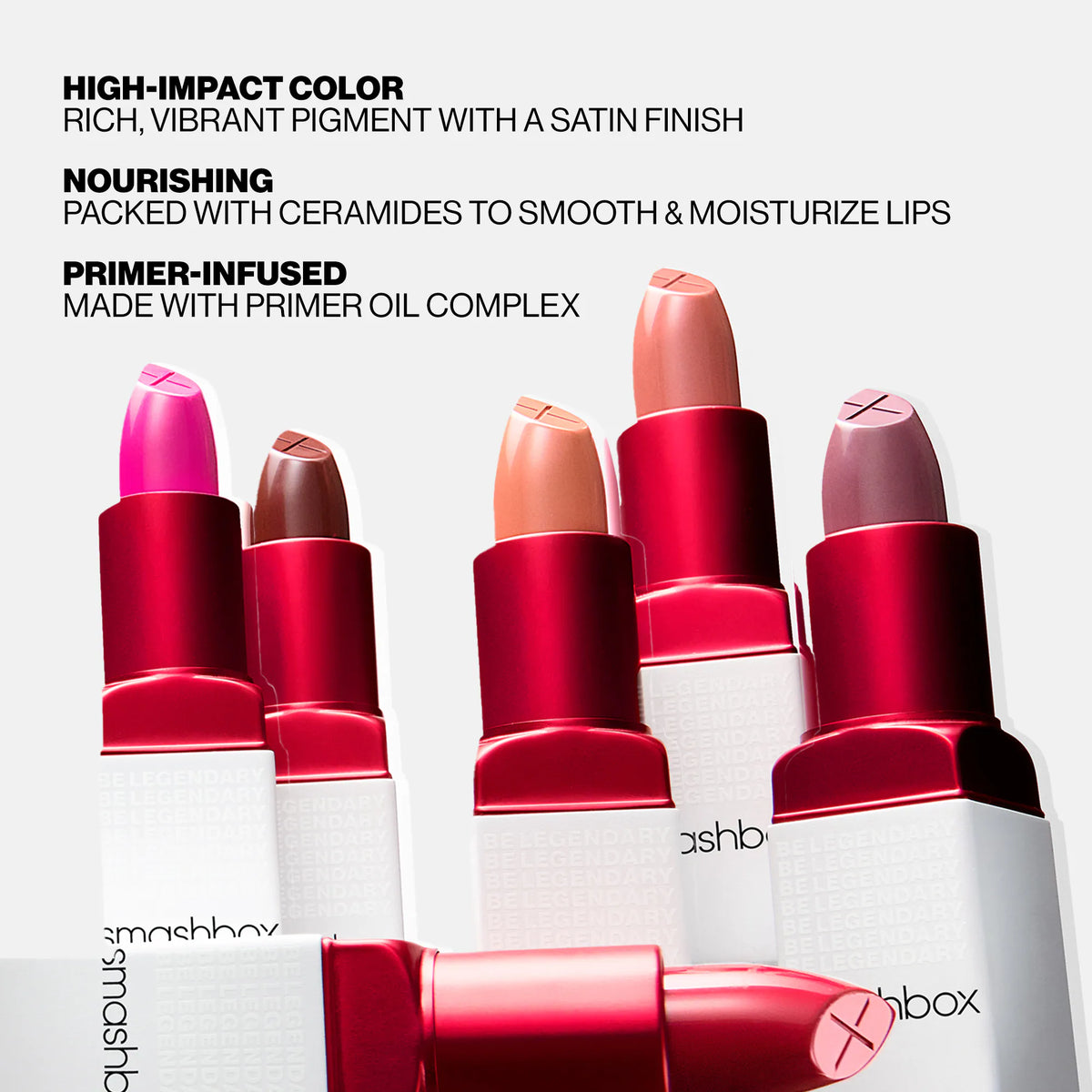 Smashbox Be Legendary Prime & Plush Lipstick – Hydrating Cream Lipstick