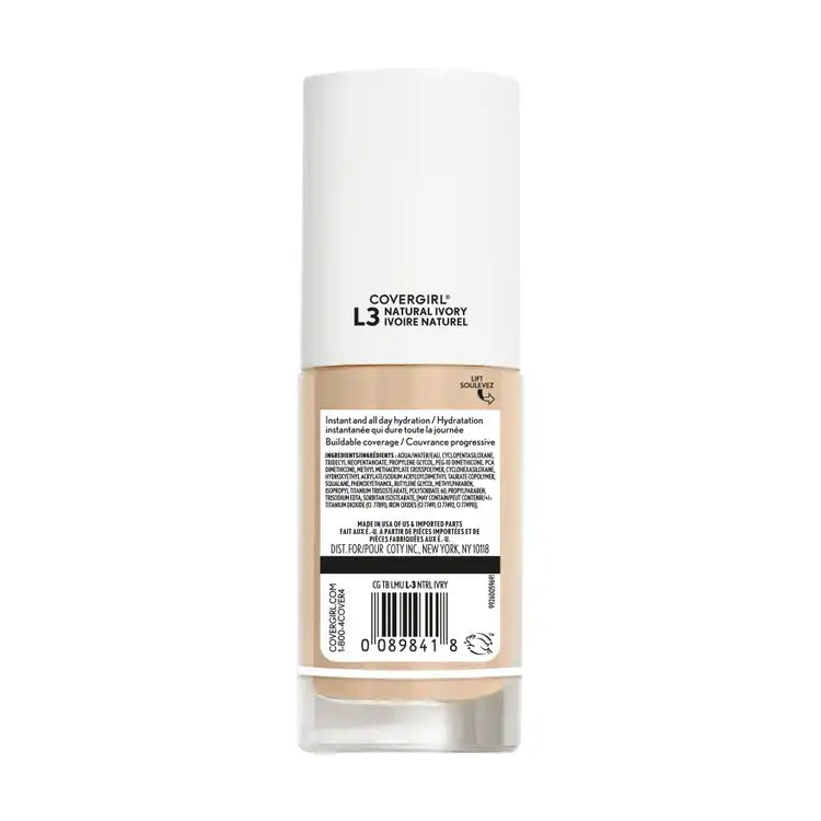 Covergirl TruBlend Hydrating Liquid Foundation Smoothing Natural Finish 30ml