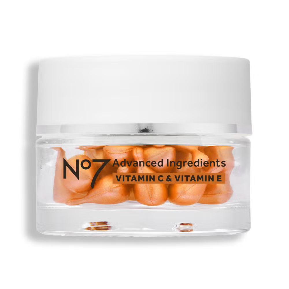 No7 Advanced Ingredients Vitamin C & Vitamin E Facial Capsules (30 Count)