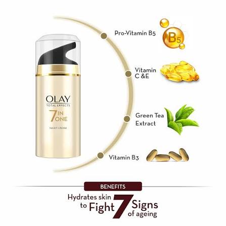 Olay Total Effects 7-in-1 Day Moisturizer Hydrant 50ml | Anti-Aging Face Cream