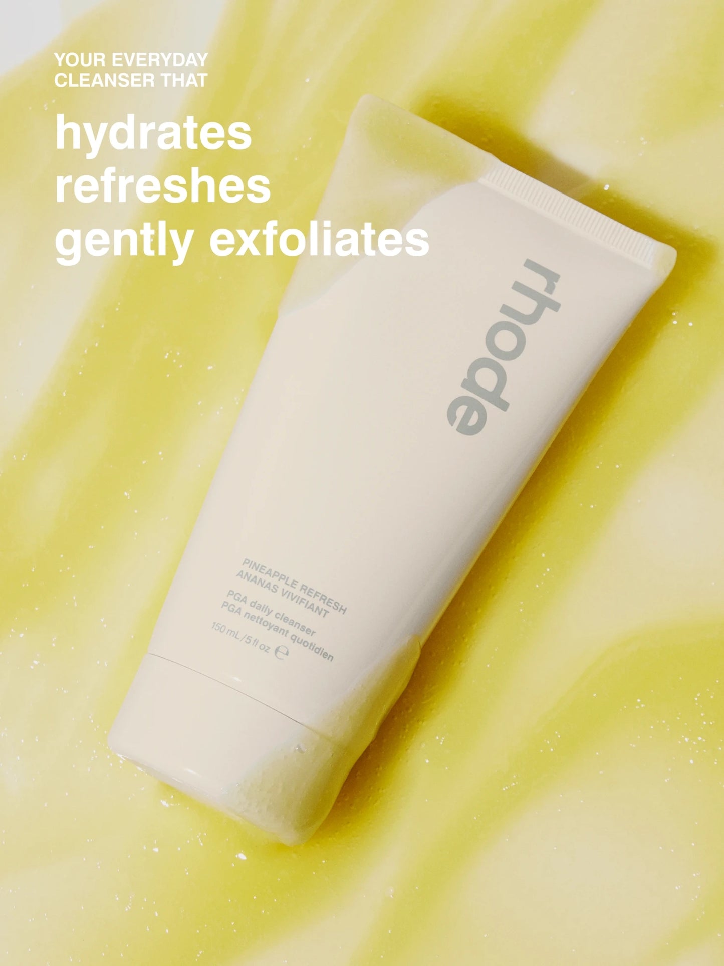 Rhode by Hailey Bieber The Daily Cleanser 150ml | Refreshing Pineapple Gentle Face Cleanser