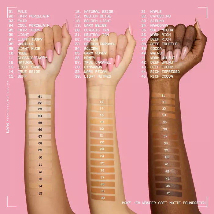 NYX Makeup to Wonder Foundation 30ml – Soft Matte Buildable Foundation