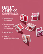 Fenty Beauty Fenty Cheeks Suede Powder Blush 4g – Smooth Velvet Face Blusher