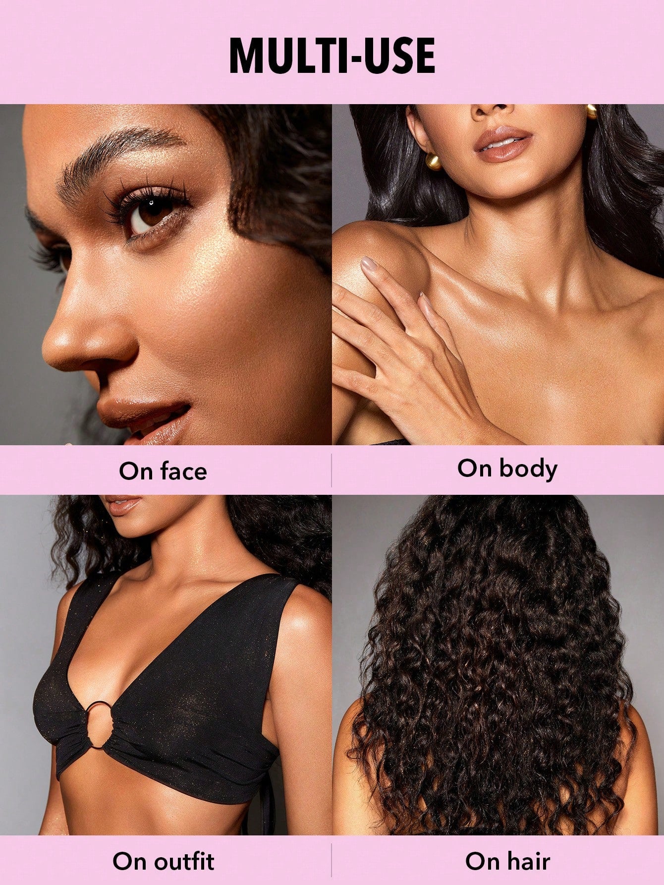 SHEGLAM Go Go Glow Highlighting Body Mist – Shimmer Body Glow Spray