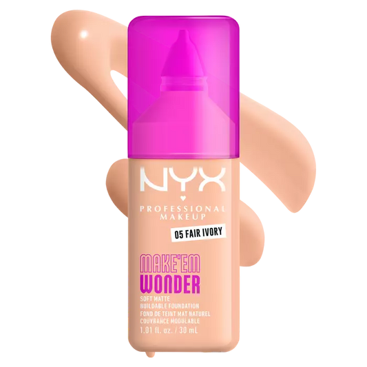 NYX Makeup to Wonder Foundation 30ml – Soft Matte Buildable Foundation