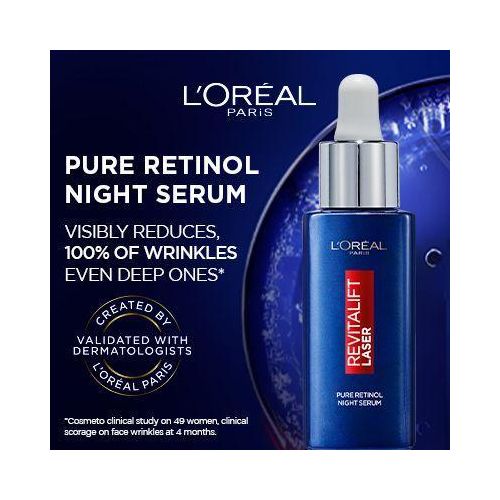 L'Oréal Paris Revitalift 0.3% Pure Retinol Night Serum | Fragrance-Free Anti-Wrinkle Face Serum