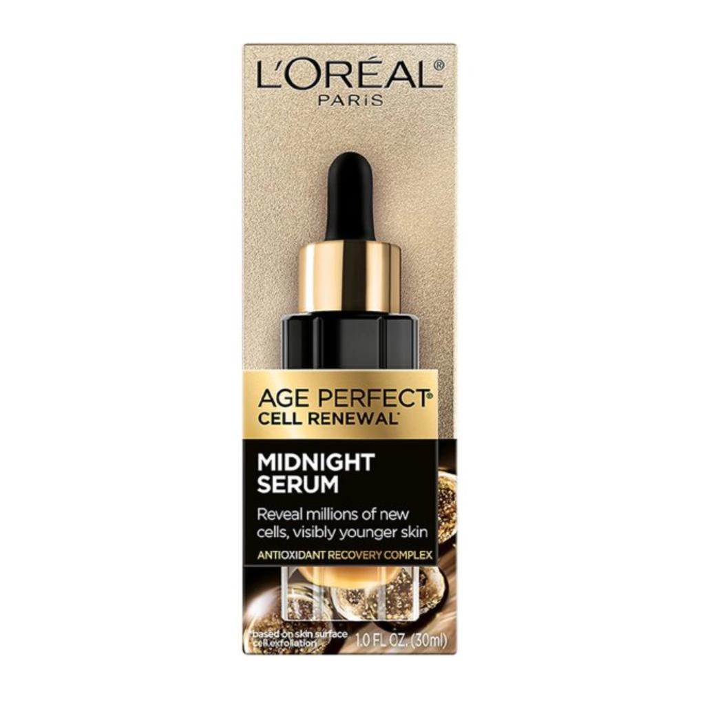 L'Oréal Paris Age Perfect Cell Renewal Midnight Serum 30ml | Anti-Aging Face Serum for Radiant Skin