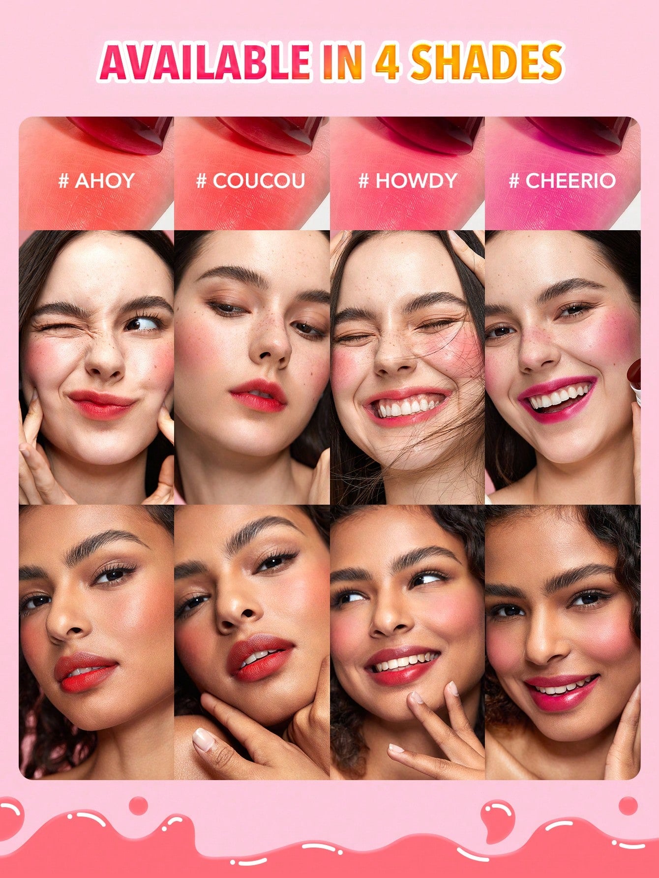 SHEGLAM Jelly-Licious Hydrating Lip & Blush Tint – Moisturizing Lip & Cheek Tint