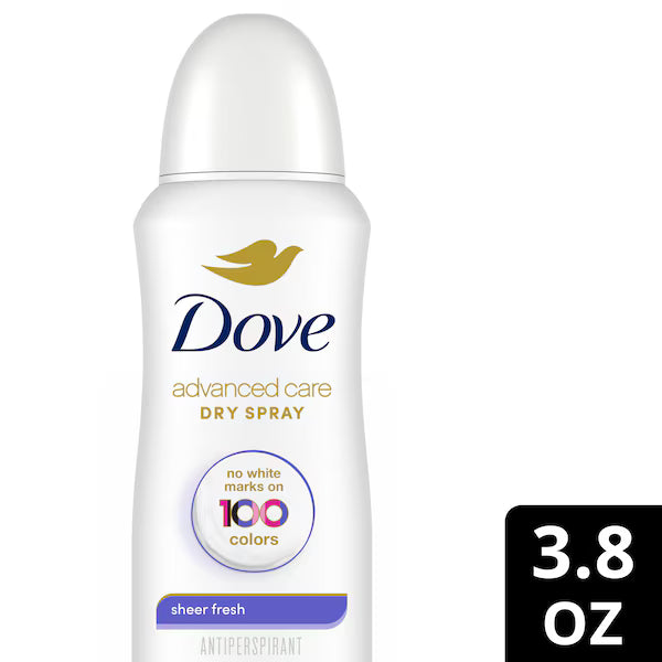 Dove Advanced Care Dry Spray Antiperspirant - Invisible Sheer Fresh (3.8 oz / 107g)