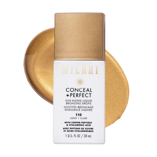 Milani Conceal + Perfect Sun Kissed Liquid Bronzing Drops - Shade 120 Medium (1 Fl Oz / 30ml)