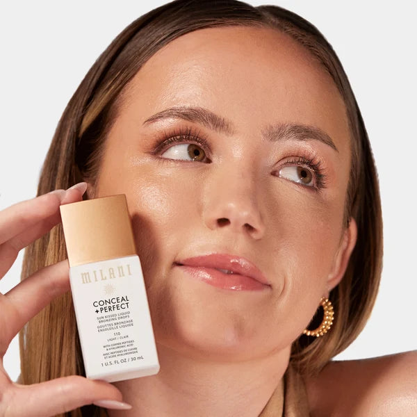 Milani Conceal + Perfect Sun Kissed Liquid Bronzing Drops - Shade 120 Medium (1 Fl Oz / 30ml)
