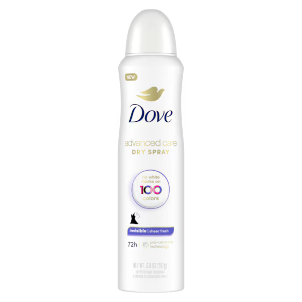 Dove Advanced Care Dry Spray Antiperspirant - Invisible Sheer Fresh (3.8 oz / 107g)
