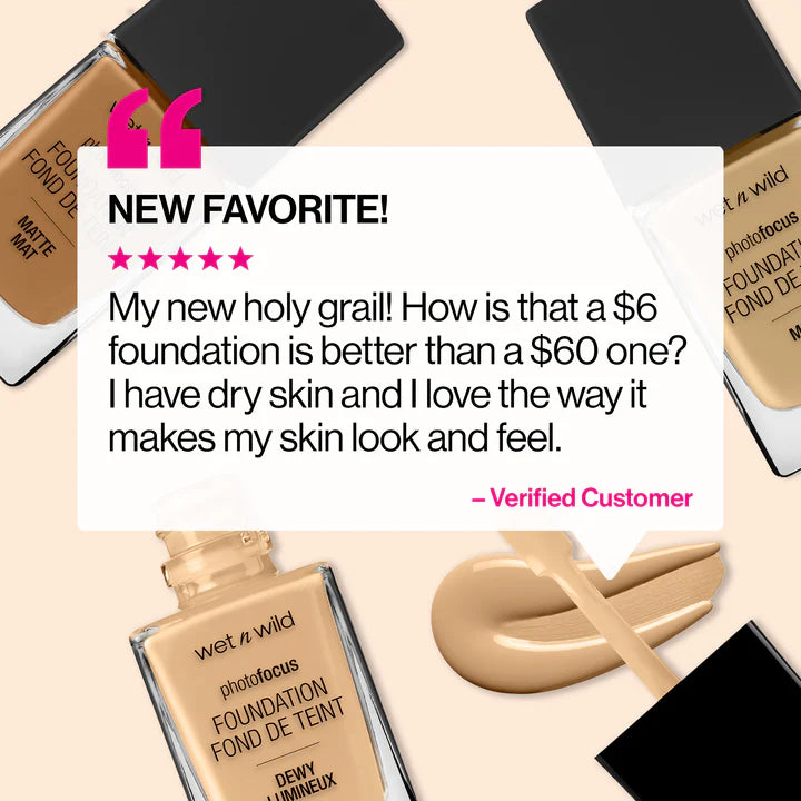 Wet n Wild Photo Focus Foundation – Dewy Liquid Foundation