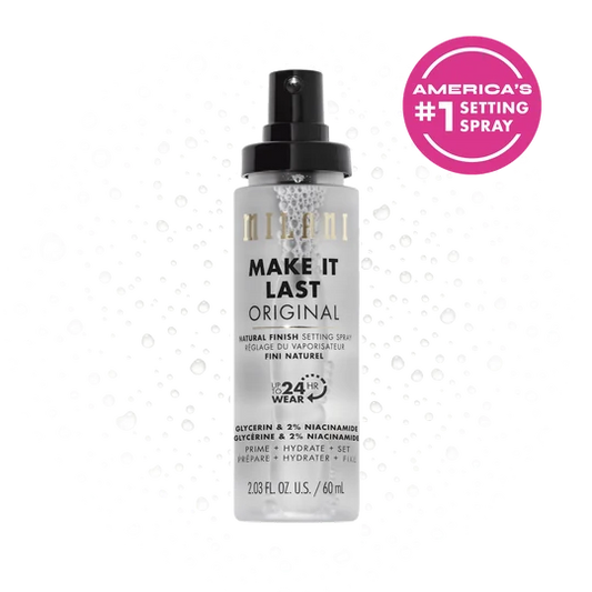 Milani Make It Last Original Natural Finish Setting Spray - Glycerin & 2% Niacinamide (2.03 Fl Oz / 60ml)