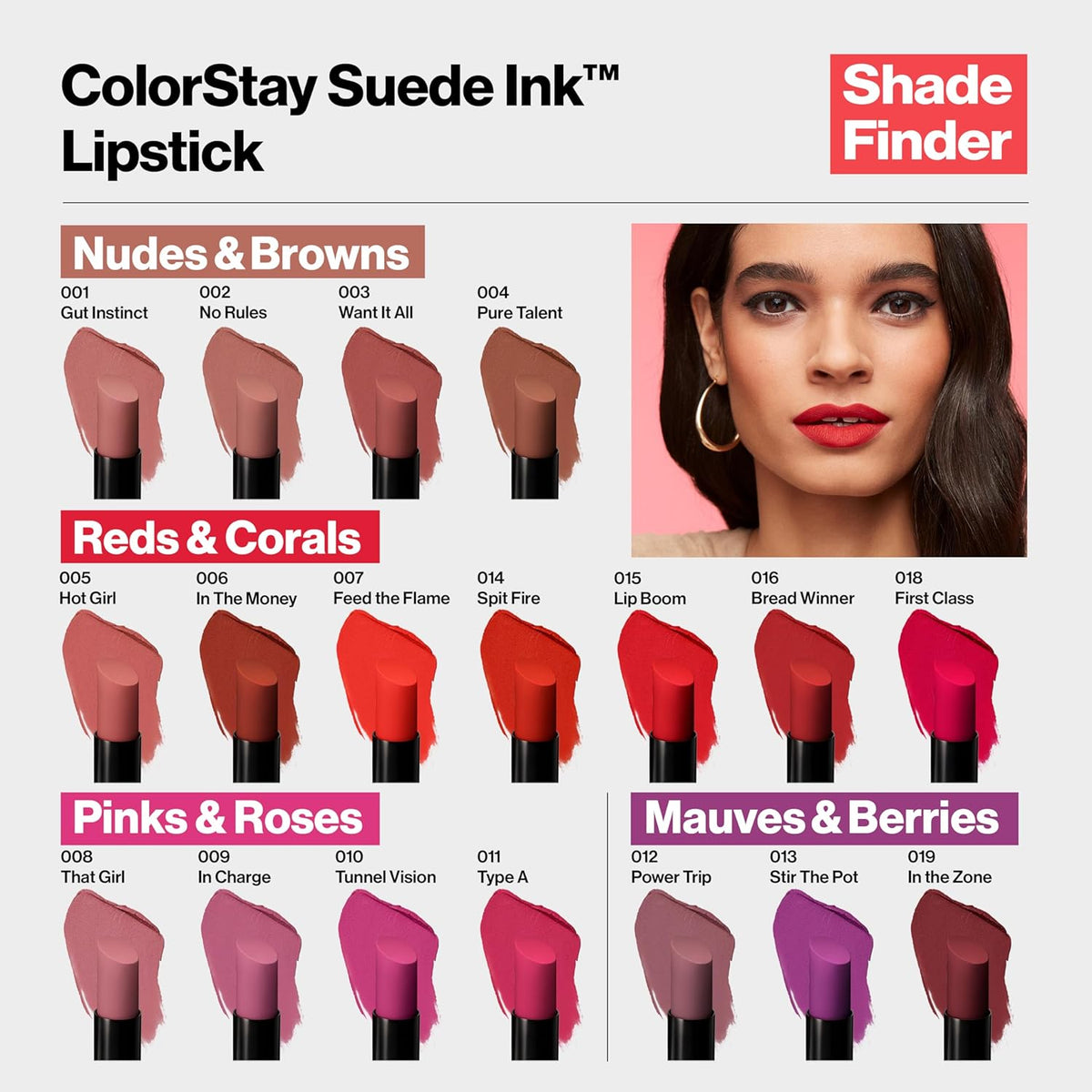 Revlon ColorStay Suede Ink Lipstick - No-Transfer Matte Lip Color (2.5g)